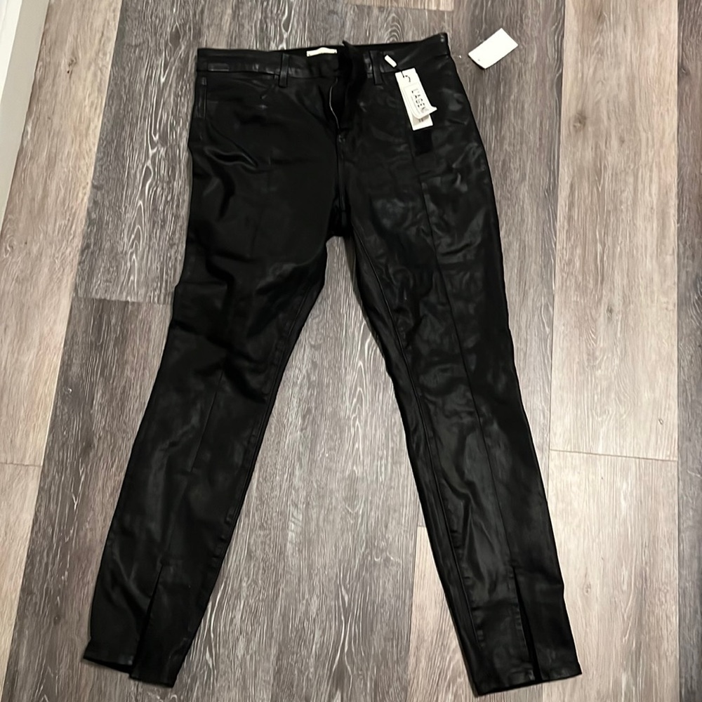L’Agence Shiny Black Pants